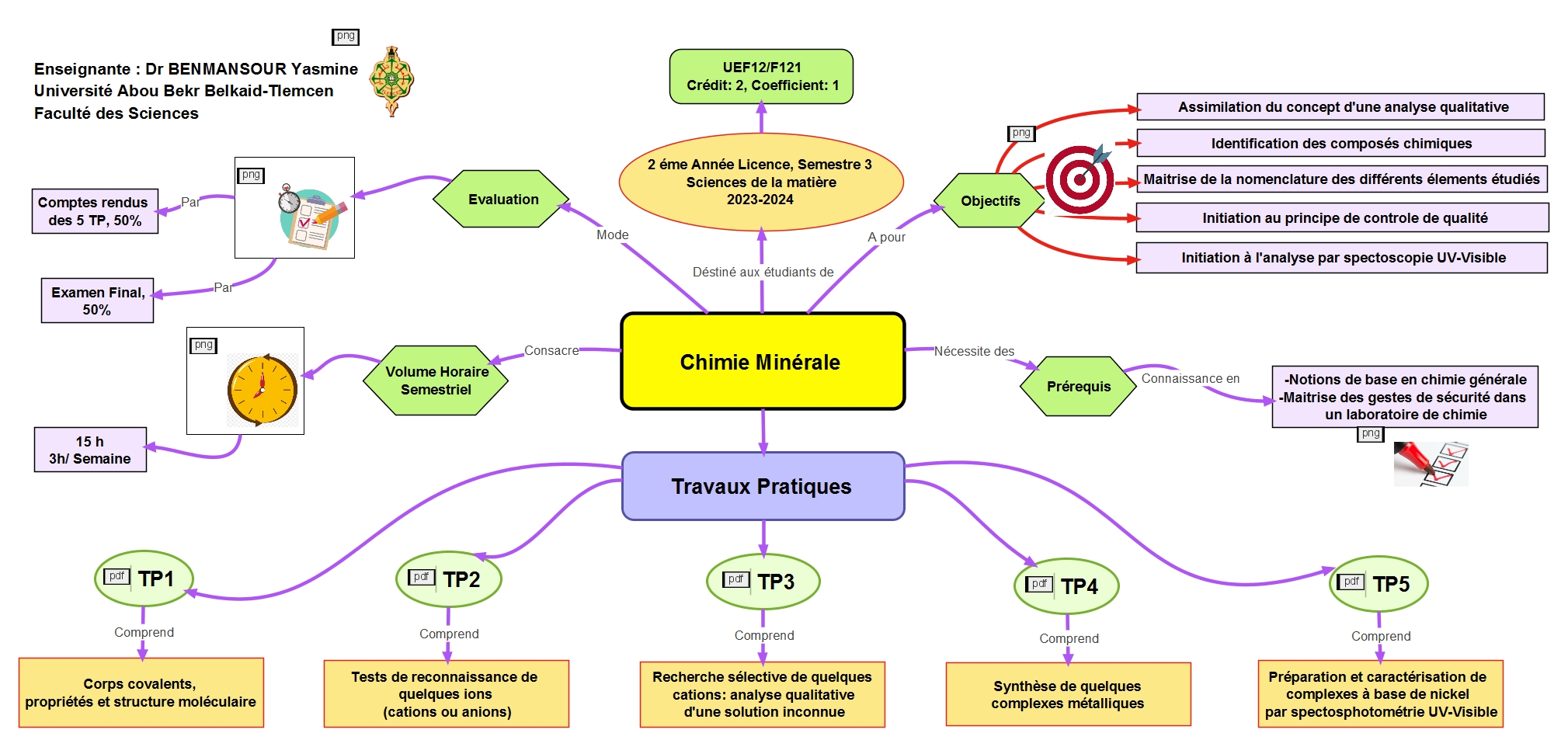 Carte mentale du cours