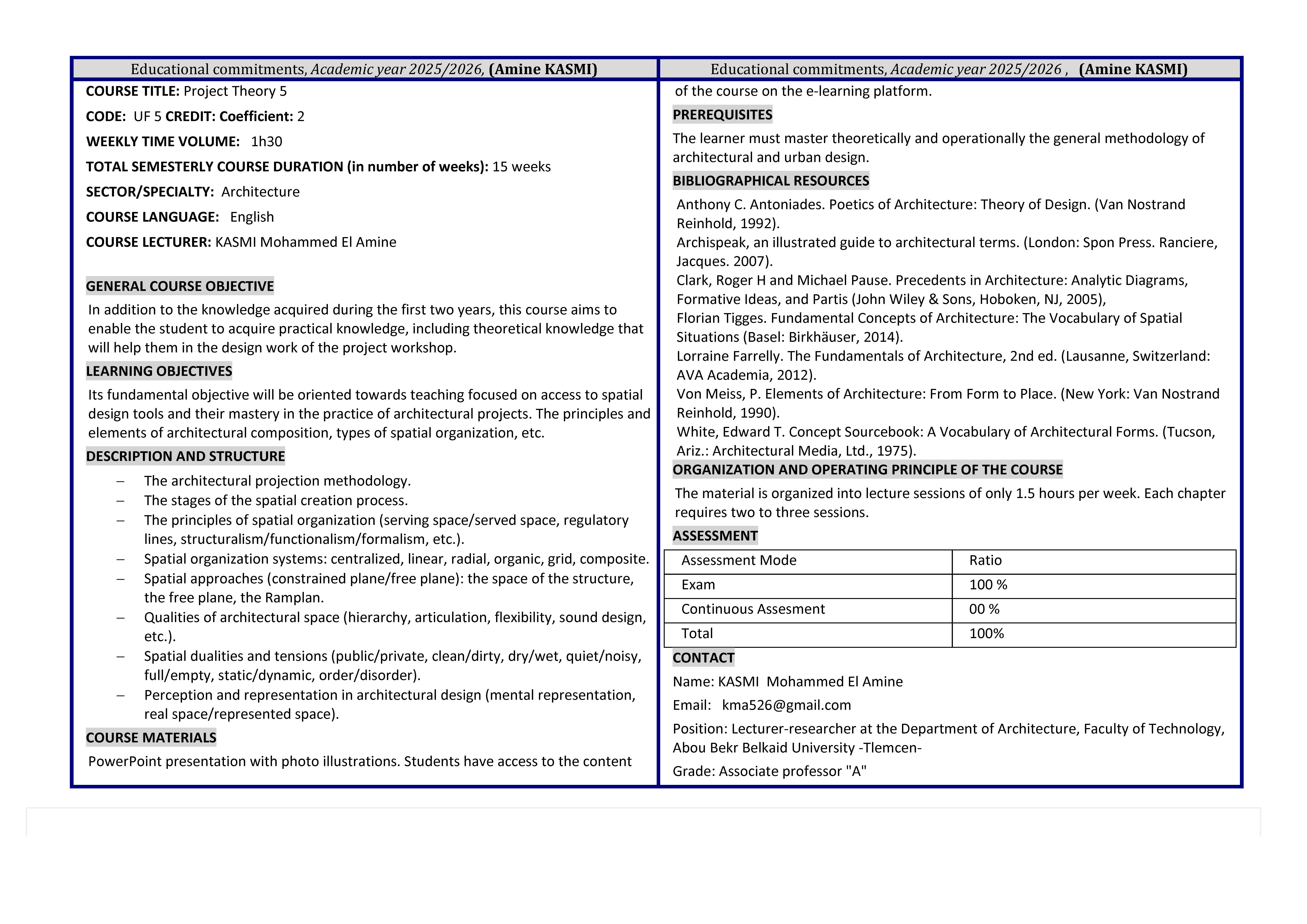 Project Theory 5_Syllabus